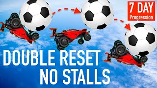 Double Flip Resets Without Stalling | 7 day progression | Rocket League