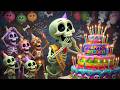 Skeleton Birthday Party Song | kids nursery rhymes | Baby Song, Funny Halloween Birthday 💀🎂🎉