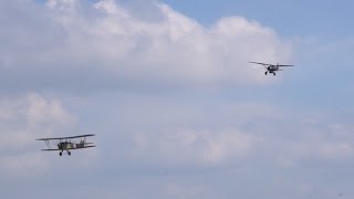 Polikarpov Po2 and Lysander  at Old Warden 7th May 2017