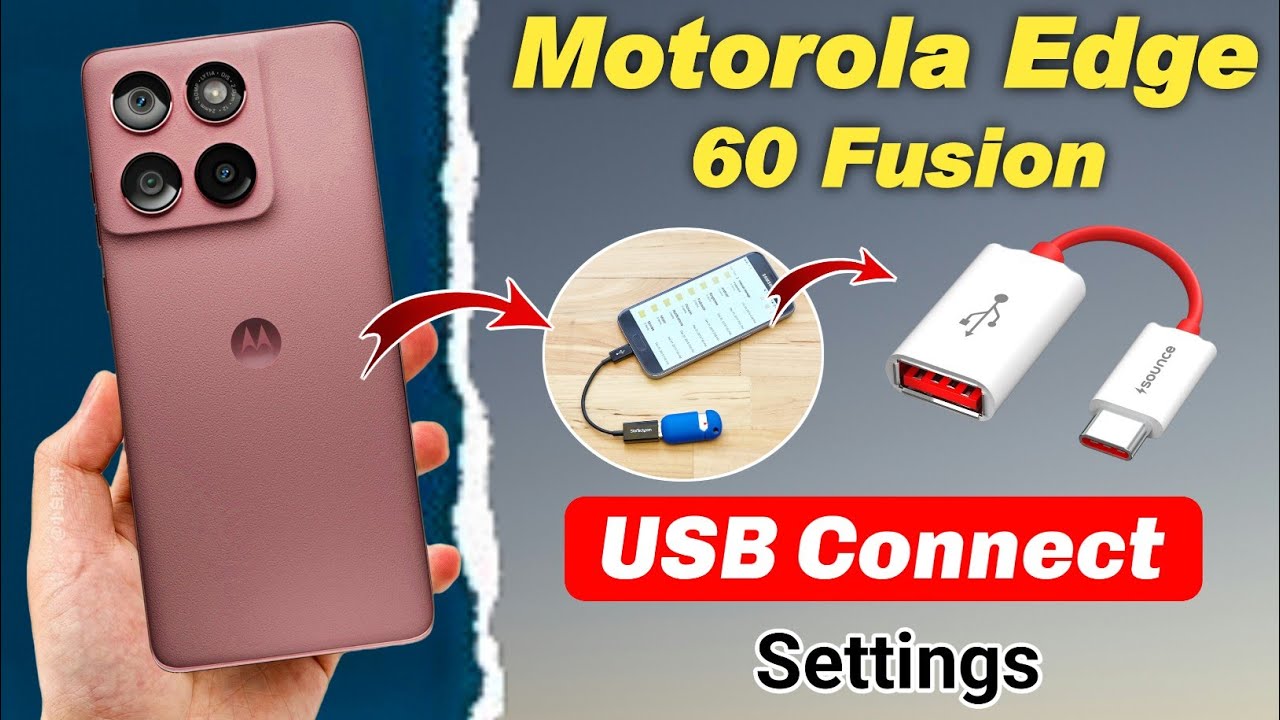 moto edge 60 fusion otg connect settings !! How to connect otg in moto edge 60 fusion