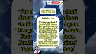My Kindness Shall Not Depart From You | Isaiah54:10 Healing Prayer