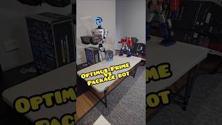 Optimus Prime vs. Package BOT!! #transformers #unitree #robosen