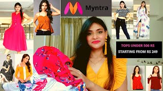 MYNTRA TOPS & DRESSES HAUL | HUGE SALE HAUL | ALL TOPS UNDER 506 RS ? DRESSES UNDER 1095 RS