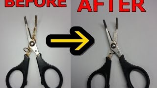 釣具 ハサミのサビをできるだけ取ってみた Youtube