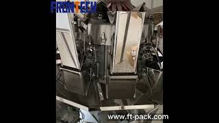 Automatic Weighing VFFS Machine Dried Fruit Red Dates Snack Filling Sealing Granule Packing Machine