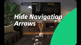 Homestyler-How to hide the navigation arrows in 720° Virtual Tour?
