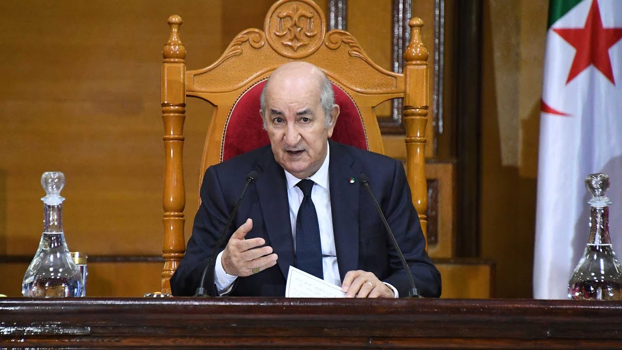 خطاب رئيس الجمهورية السيد عبد المجيد تبون بمناسبة افتتاح السنة القضائية 2021 2022