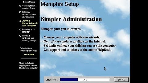 Installing Windows Memphis/Windows 98 build 1500