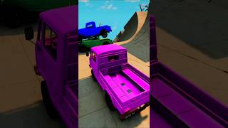 Mini Tampu Vs Gaint Lava Pit - Beamng Drive #beamng #beamngdrive #gaming #shorts