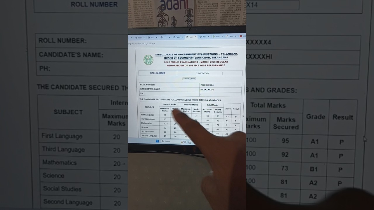 Link 📢 TS 10th Class Results 2025 Kaise Dekhe✅ How to Check TS SSC Results 2025✅ Telangana Board✅