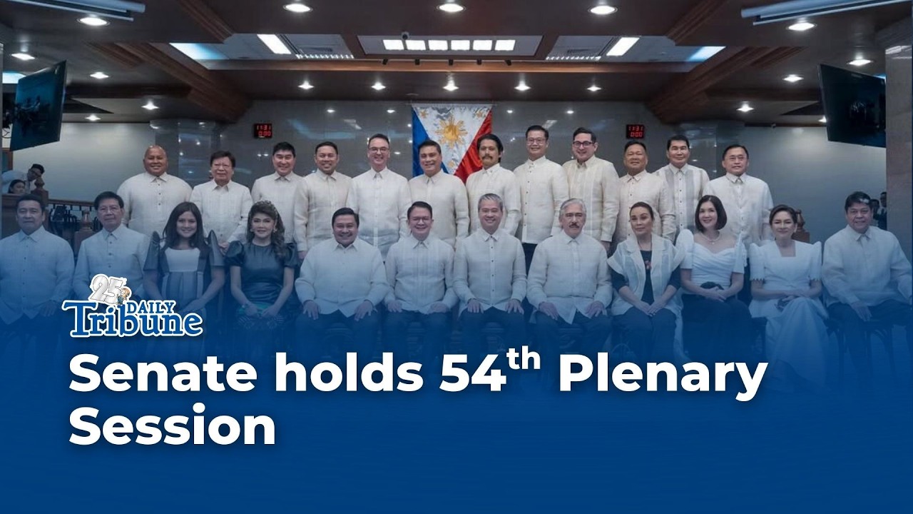 LIVE: Senate holds 54th Plenary Session I 10 March 2026