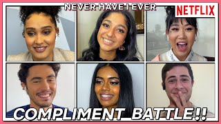 Never Have I Ever Cast play Compliment Battle | Netflix