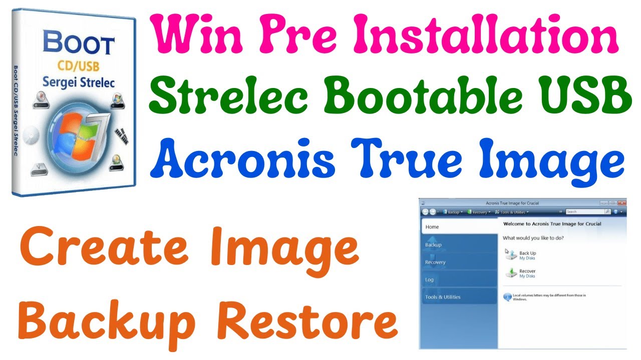 How to Create & Restore Backup Using WinPE Strelec Bootable USB