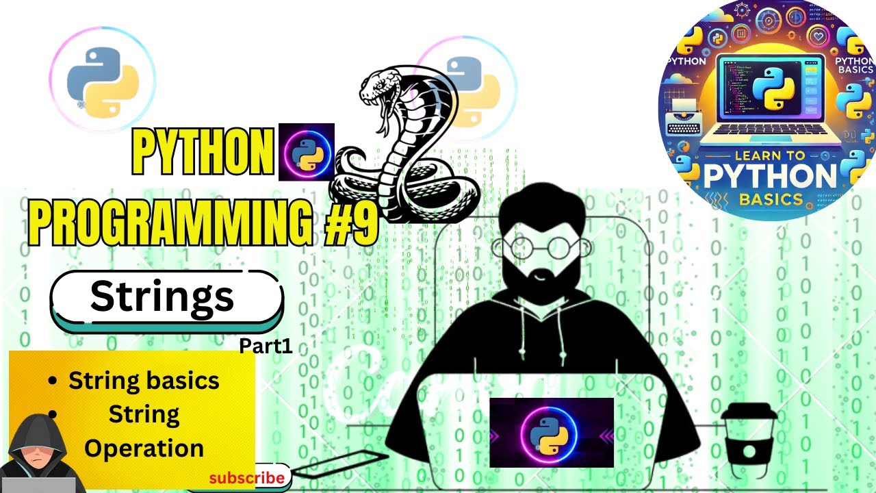 string part 1 |Basic of strings and string operation |python9 #python ...