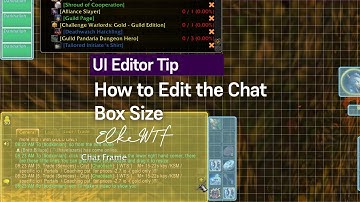 Increase Chat Box Size Using the new UI Edit Mode in World of Warcraft