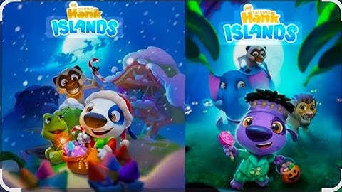 Halloween Island VS Winter Island: My Talking Hank Islands Gameplay (Android/ios)
