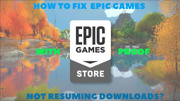 HOW TO RESUME DOWNLOADS ON EPIC GAMES STORE???🤔🤔