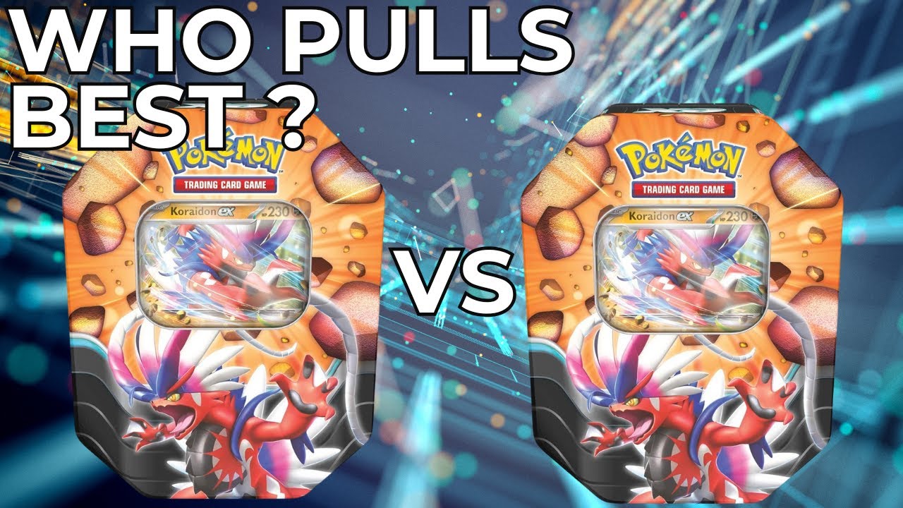 Who pulls best? Koraidon EX Tin Unboxing!