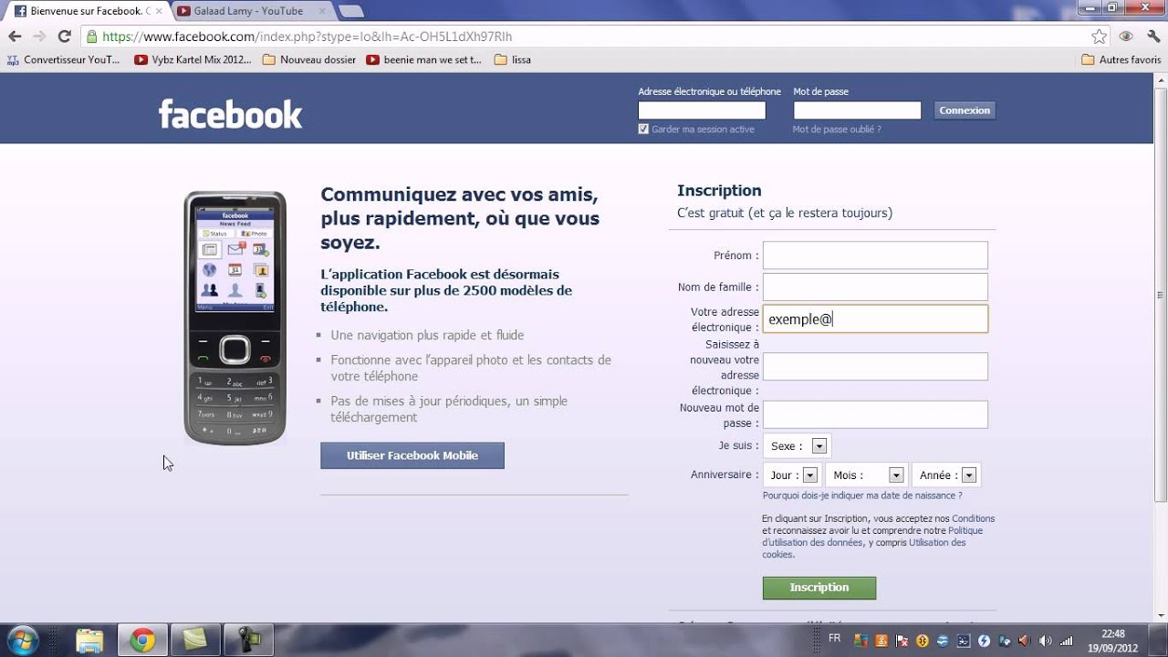 Creation De Compte Facebook