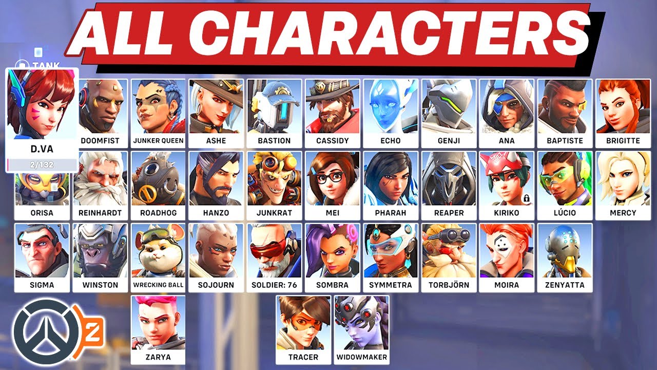 OVERWATCH - Characters/Heroes Looks - YouTube