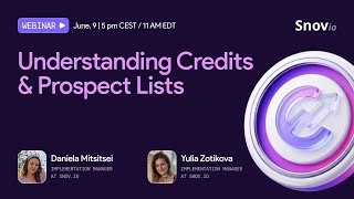 Credits &amp; Prospect Lists: Getting Started with Snov.io