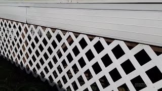 How to install plastic lattice on a deck.