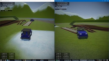 [Unity] Driving Simulator v0.1 Beta - Multiplayer Test #1
