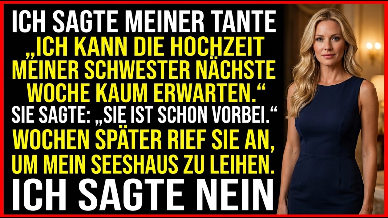 Hochzeits-Drama: Meine Schwester lud mich aus – Wochen später wollte sie mein Seehaus!