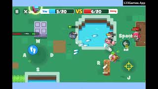 Party Games Mini Shooter Battle Gameplay & Walkthrough | Free at 123Games.App screenshot 1