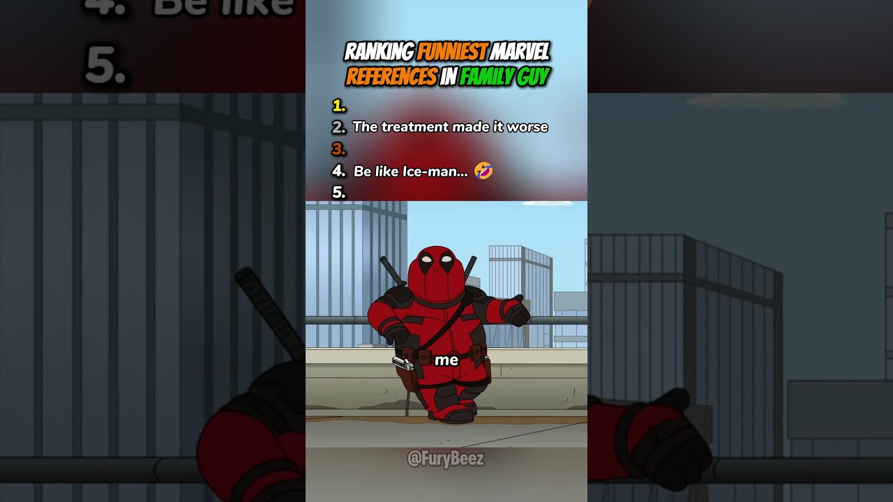 Ranking Funniest Marvel References in Family Guy