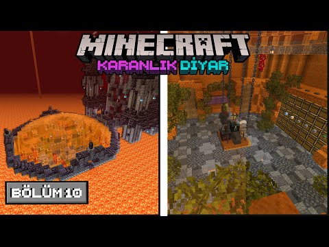 İLK YERLEŞİM, LAV İÇİNDE DEPOLAMA BÖLGESİ !!┇Minecraft Karanlık Diyar #10