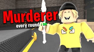 Giving Myself Murderer Every Round in Roblox Murder Mystery 2