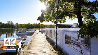 Walking in Ekenäs: Relaxing Autumn Walk in Finland 🍂 Slow TV 4K