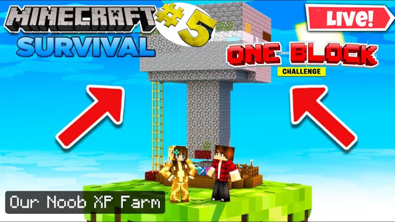 Mob Farm One Block | MINECRAFT LIVE IN HINDI | #Mcpe #Minecraft - YouTube