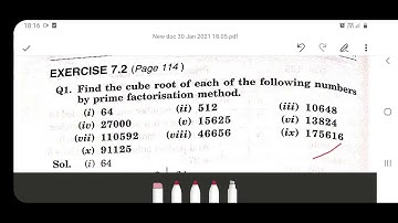 Question 1–Exercise 7.2 –Cubes and Cube Roots –NCERT solutions Class 8th-  chapter 7