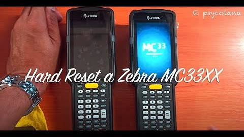How to Hard Reset a Zebra MC33XX Series Scanner