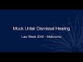 Law Week 2016—Mock unfair dismissal hearing