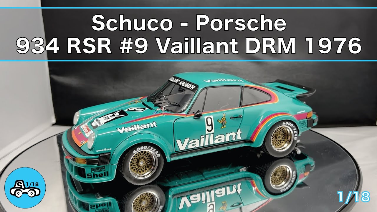 自動車 Schuco 1/18 Porsche 934 RSR #9 Vaillant 1/18..Rare Porsche 934 RSR N°9 VAILLANTSchuco