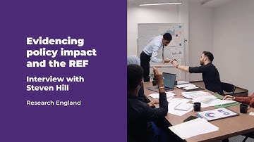 Evidencing policy impact and the REF | Interview with Steven Hill