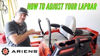 How to set up a Zero Turn Mower Lap Bar Controls | Ariens IKON X Lawn Mower