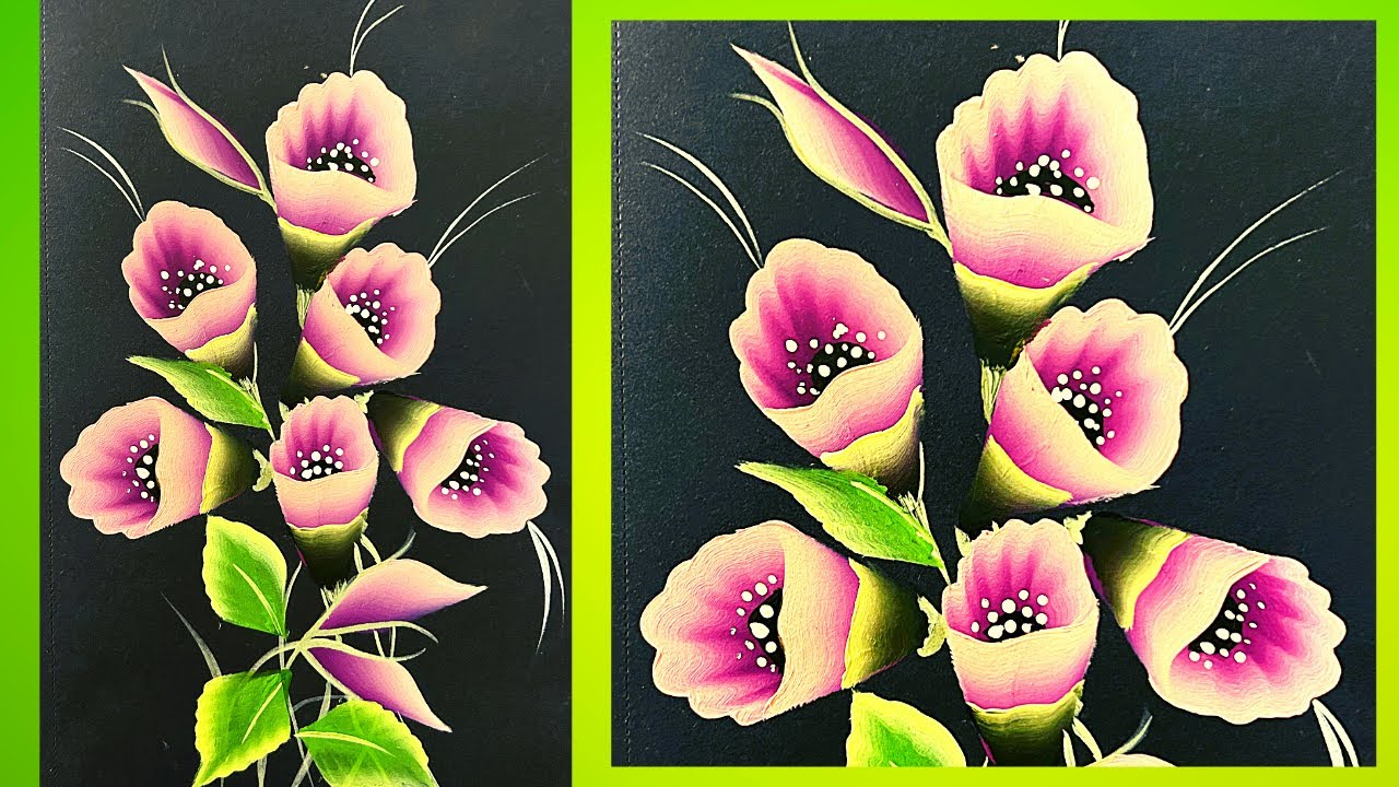 Flower Bouquet Painting for Beginners | Acrylic Painting Tutorial of ...