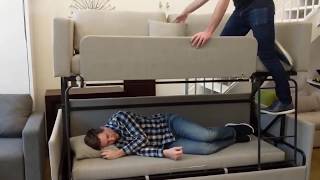 Sofa Bunk Bed Transformer demonstration