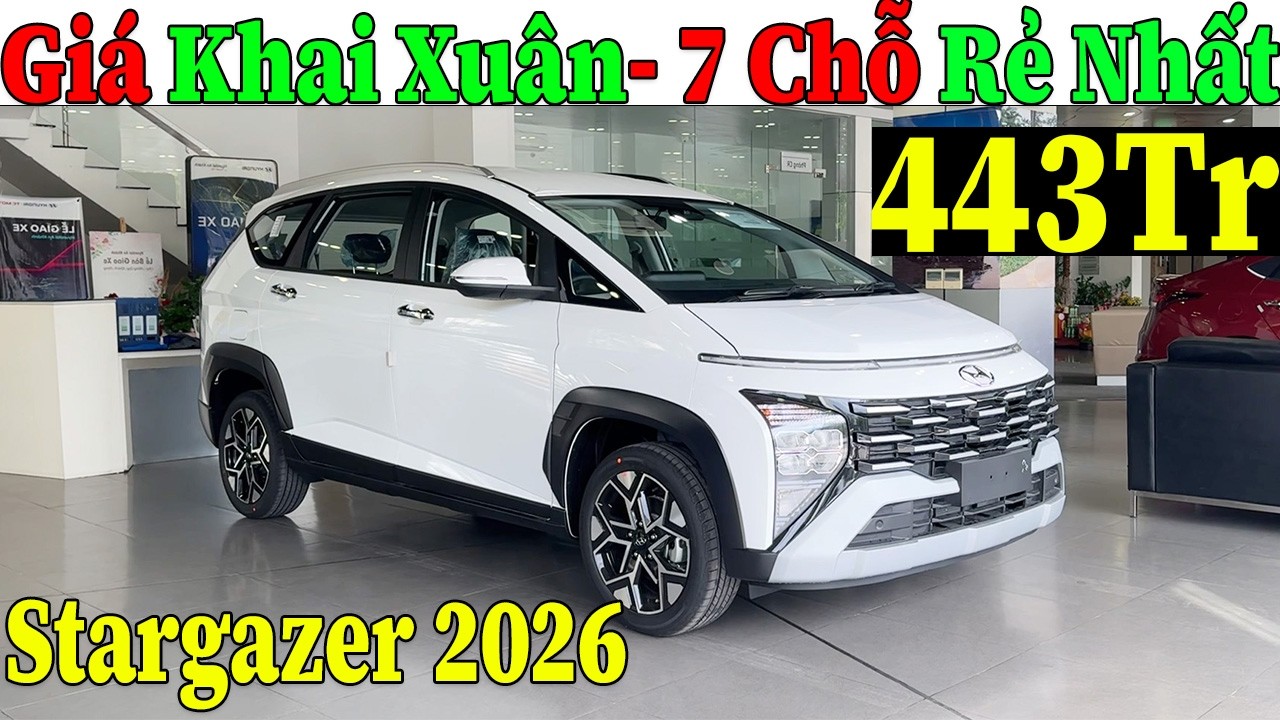 ✅Lấy 7 Chỗ Rẻ Nhất Hyundai Stargazer Giá Khai Xuân Miễn 100% Thuế| Lăn Bánh Stargazer Mới | Topcarvn