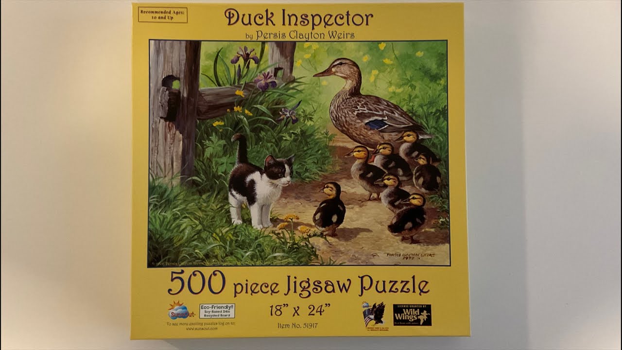 Puzzle Kats is live! Duck Inspector 500 Piece Puzzle SunsOut