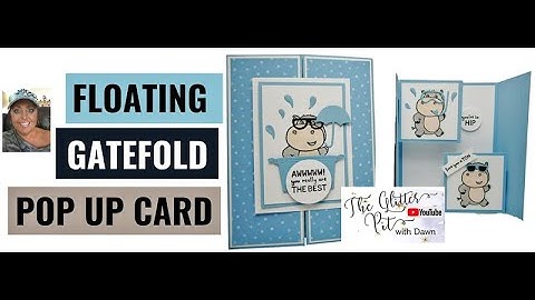 🔴 Floating  Gatefold  Pop  Up  Card