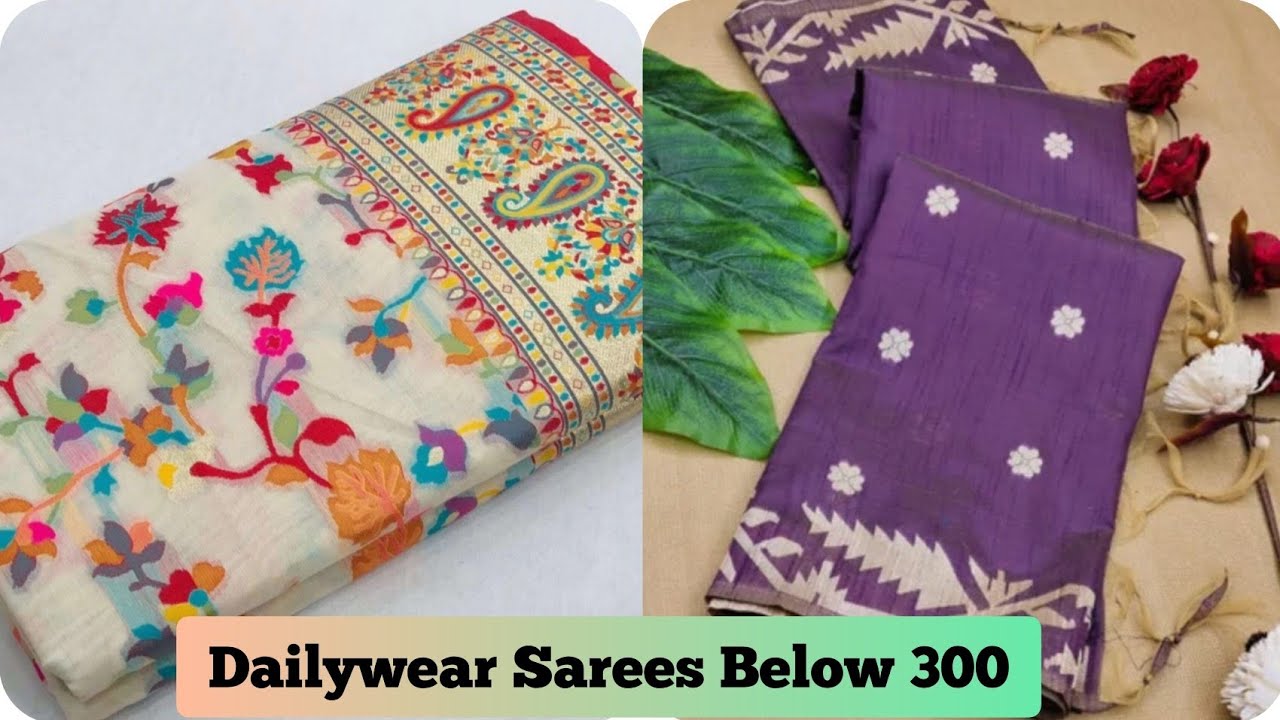 Beautiful Dailywear Sarees Below 300 |Dailwear Sarees under 300 |Sarees collections