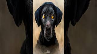 For  Dogs Lovers , AI .Art ( Labrador,Black  Dog) ,  Beautiful art You Can't Imagine it #shorts