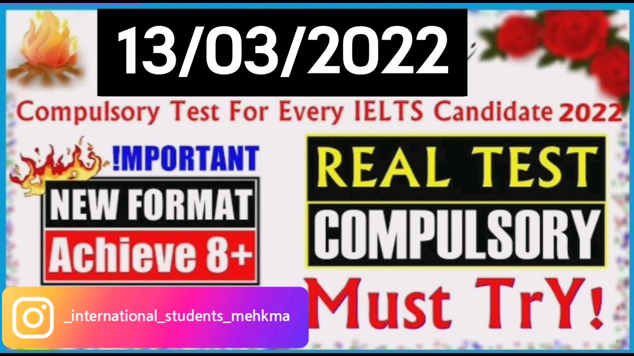 13 March 20222 March 2022   IELTS LISTENING PRACTICE TEST   WITH ANSWERS   Hard test   GOAL 7