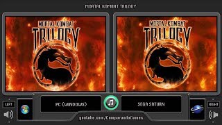 Mortal Kombat Trilogy Pc Vs Sega Saturn Side By Side Comparison