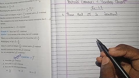 Chapter 1 real numbers maths class 10 exercise 1.3 (NCERT IN English or Hindi)